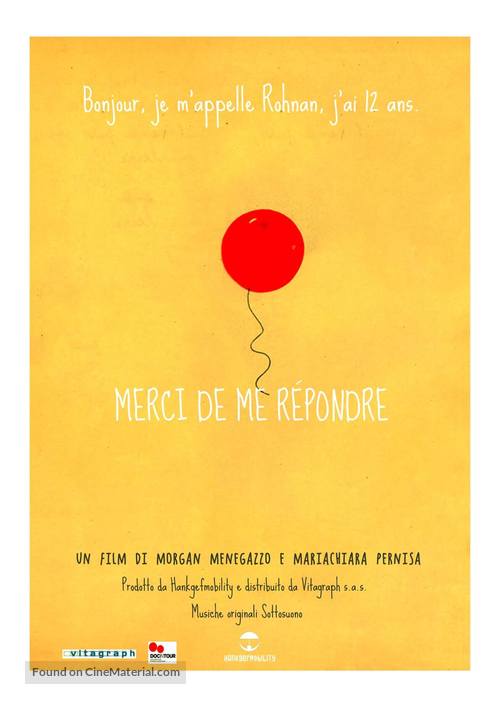 Merci de me r&eacute;pondre - Italian Movie Poster