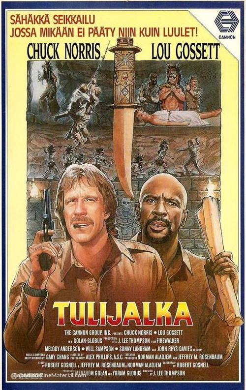 Firewalker - Finnish VHS movie cover