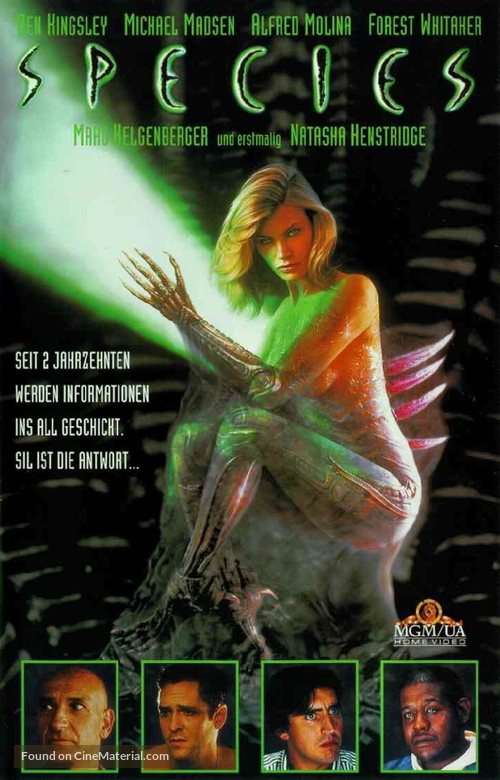 Species - German DVD movie cover