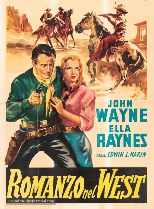 Tall in the Saddle - Italian Movie Poster