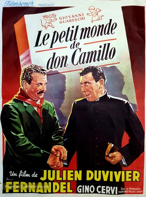 Don Camillo - Belgian Movie Poster