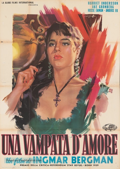 Gycklarnas afton - Italian Movie Poster