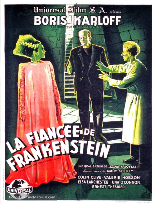 Bride of Frankenstein - French Movie Poster