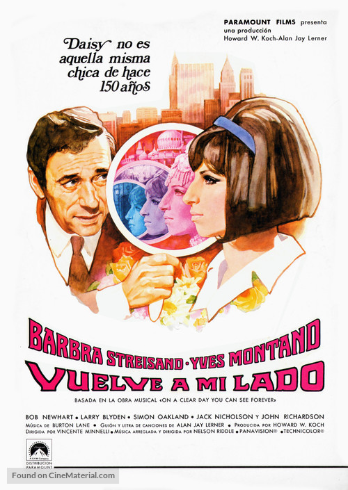On a Clear Day You Can See Forever - Spanish Movie Poster