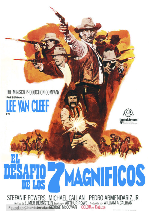 The Magnificent Seven Ride! - Spanish Movie Poster