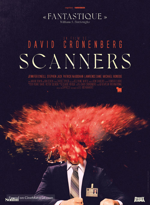 Scanners - French Re-release movie poster