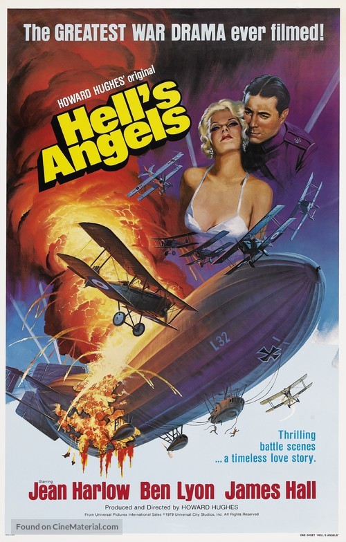 Hell&#039;s Angels - Re-release movie poster
