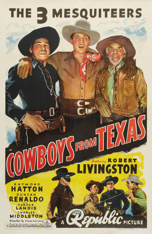 Cowboys from Texas - Movie Poster