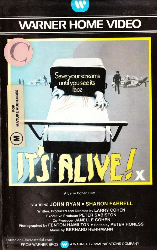 It&#039;s Alive - Australian VHS movie cover