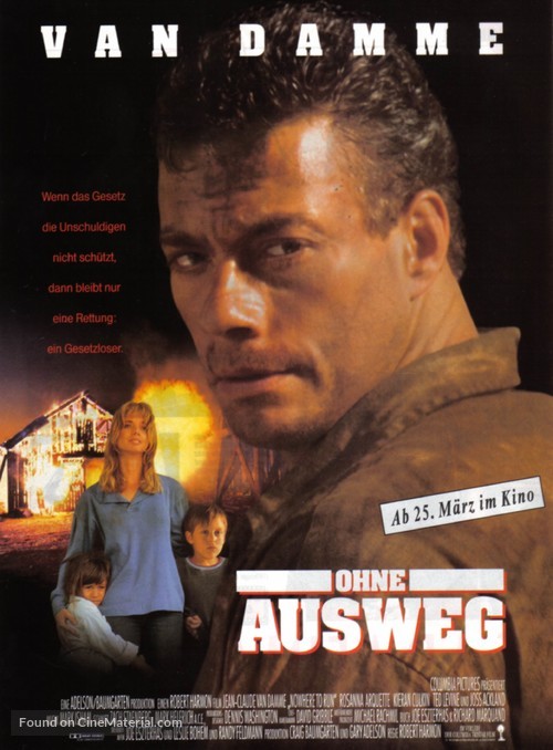 Nowhere To Run - German Movie Poster