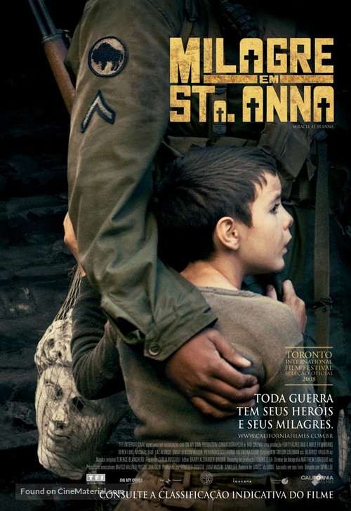 Miracle at St. Anna - Brazilian Movie Poster