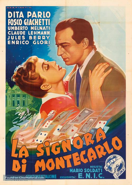La signora di Montecarlo - Italian Movie Poster