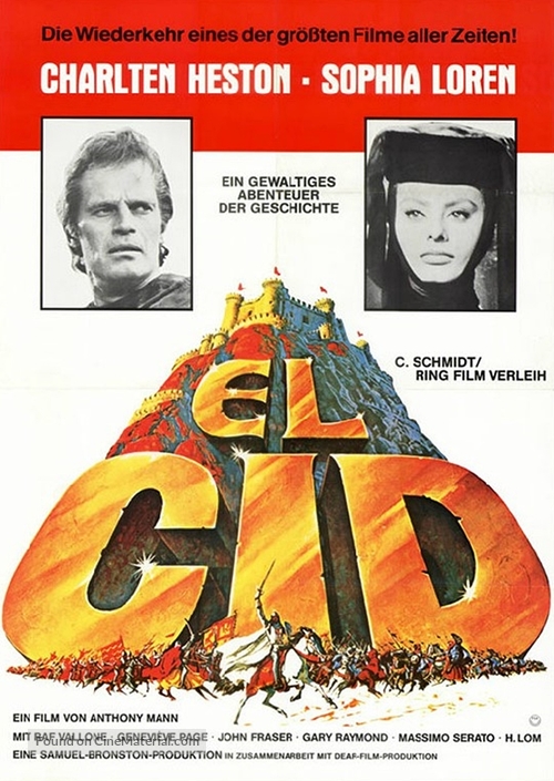 El Cid - German Movie Poster