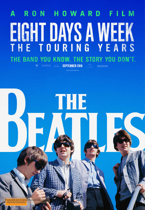 The Beatles: Eight Days a Week - Australian Movie Poster