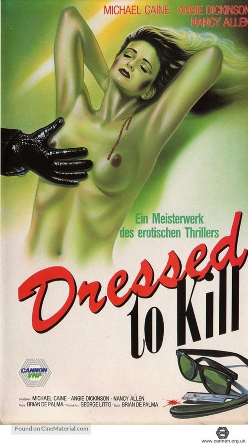 Dressed to Kill - German VHS movie cover