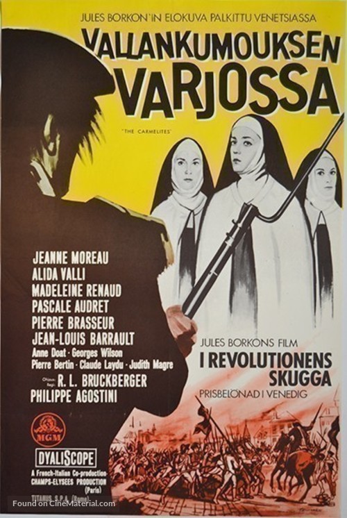 Le dialogue des Carm&eacute;lites - Finnish Movie Poster