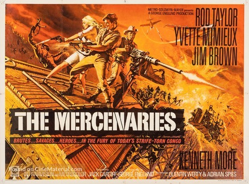 The Mercenaries - British Movie Poster