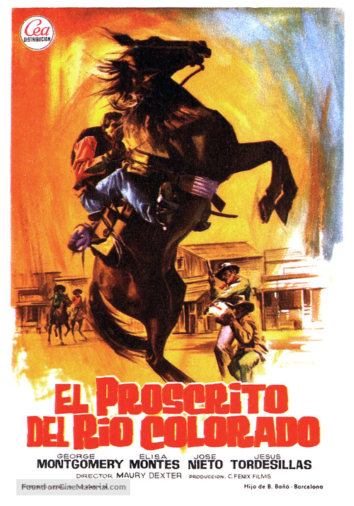 El proscrito del r&iacute;o Colorado - Spanish Movie Poster