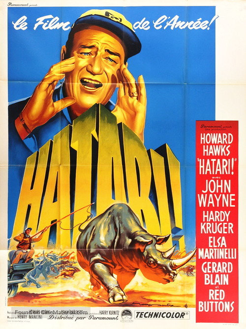 Hatari! - French Movie Poster