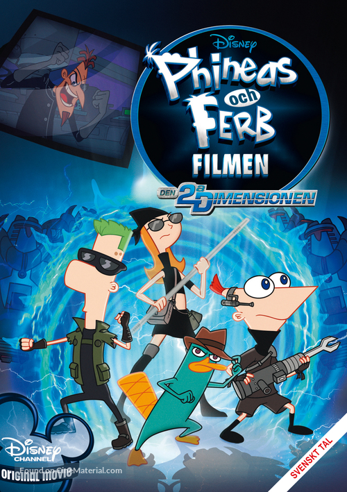 Phineas and Ferb: Across the Second Dimension - Swedish DVD movie cover