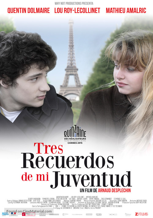 Trois souvenirs de ma jeunesse - Argentinian Movie Poster