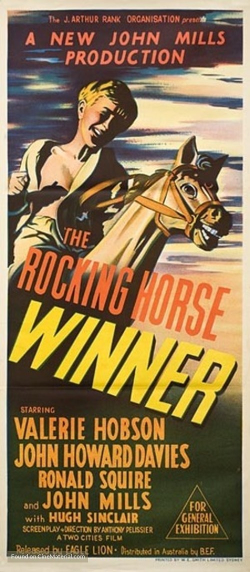 The Rocking Horse Winner - Australian Movie Poster