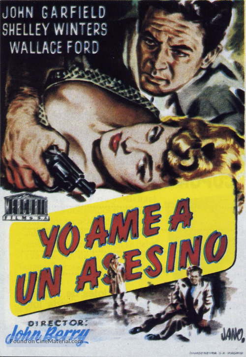 He Ran All the Way - Spanish Movie Poster