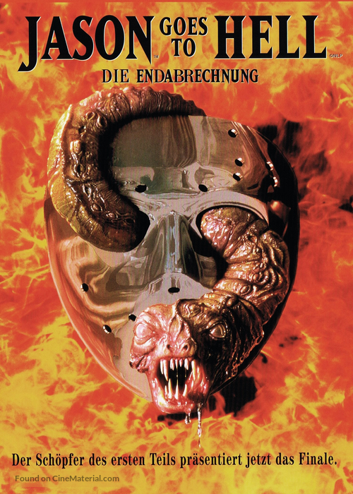 Jason Goes to Hell: The Final Friday - German DVD movie cover