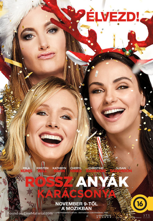 A Bad Moms Christmas - Hungarian Movie Poster