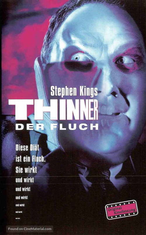 Thinner - German VHS movie cover