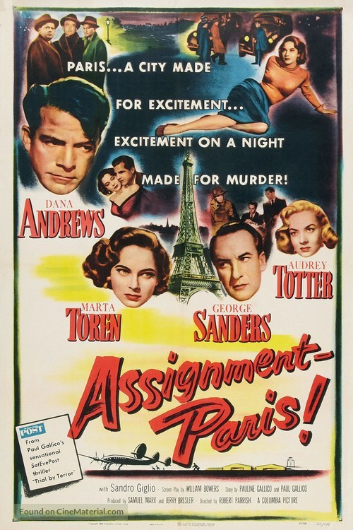 Assignment: Paris - Movie Poster