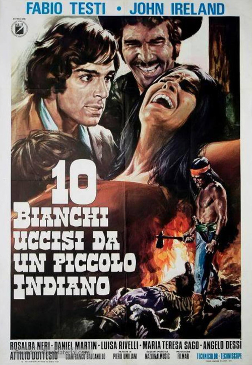 Dieci bianchi uccisi da un piccolo indiano - Italian Movie Poster