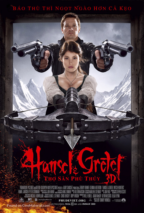 Hansel &amp; Gretel: Witch Hunters - Vietnamese Movie Poster