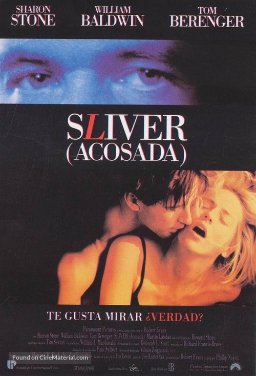 Sliver - Spanish Movie Poster