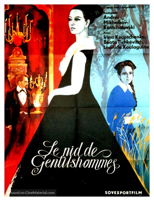 Dvoryanskoe gnezdo - French Movie Poster