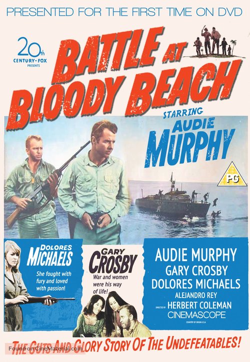 Battle at Bloody Beach - British DVD movie cover
