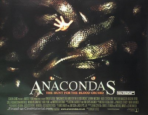 Anacondas: The Hunt For The Blood Orchid - British Movie Poster