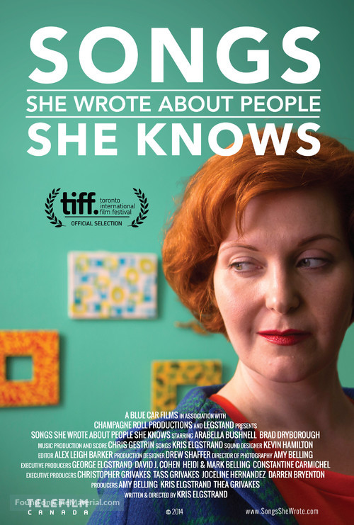 Songs She Wrote About People She Knows - Canadian Movie Poster