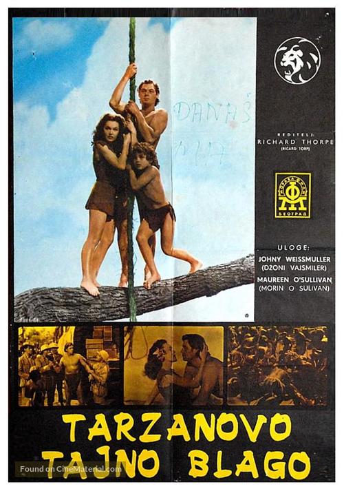 Tarzan&#039;s Secret Treasure - Yugoslav Movie Poster