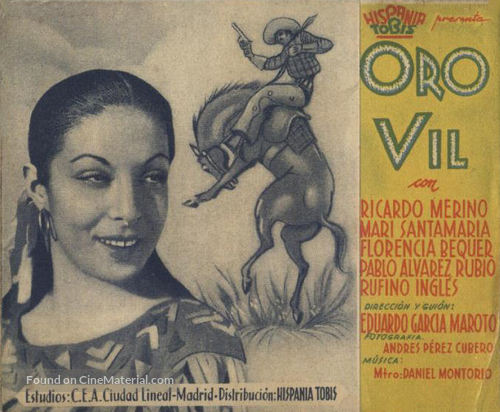 Oro vil - Spanish Movie Poster