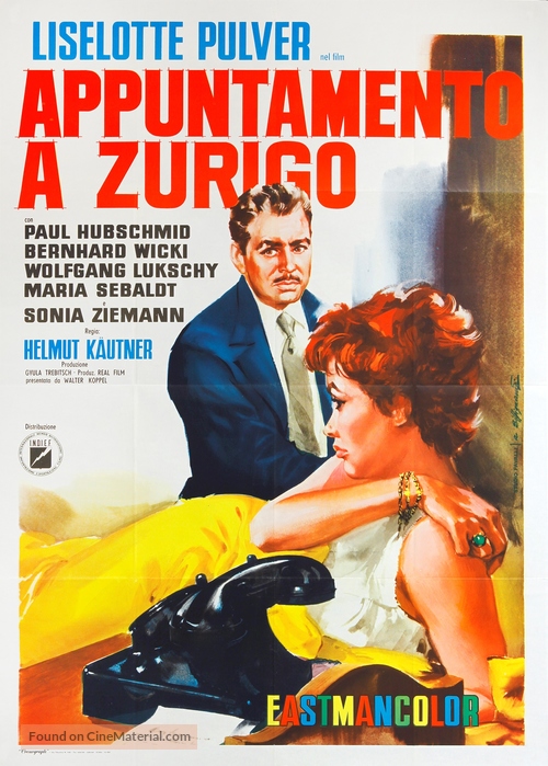 Die Z&uuml;rcher Verlobung - Italian Movie Poster