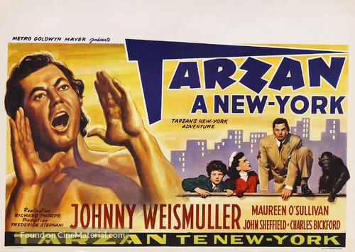 Tarzan&#039;s New York Adventure - Belgian Movie Poster