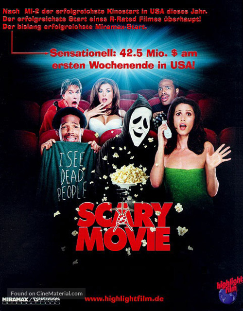 Scary Movie - German Movie Poster
