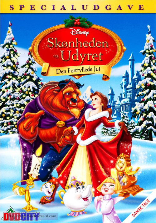 Beauty and the Beast: The Enchanted Christmas - Danish DVD movie cover