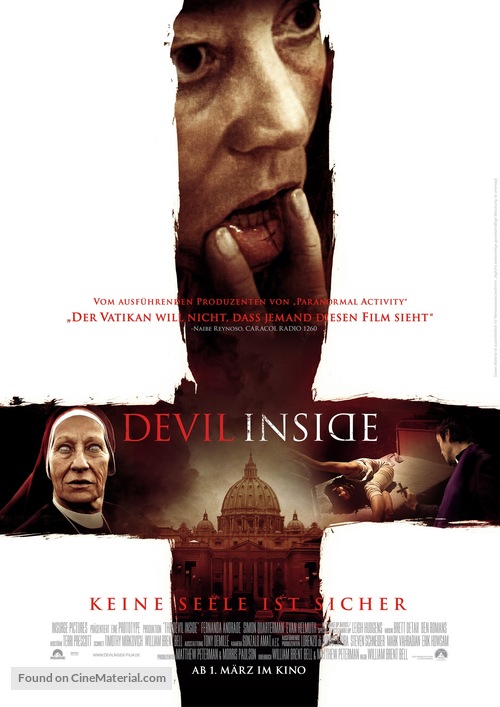 The Devil Inside - German Movie Poster