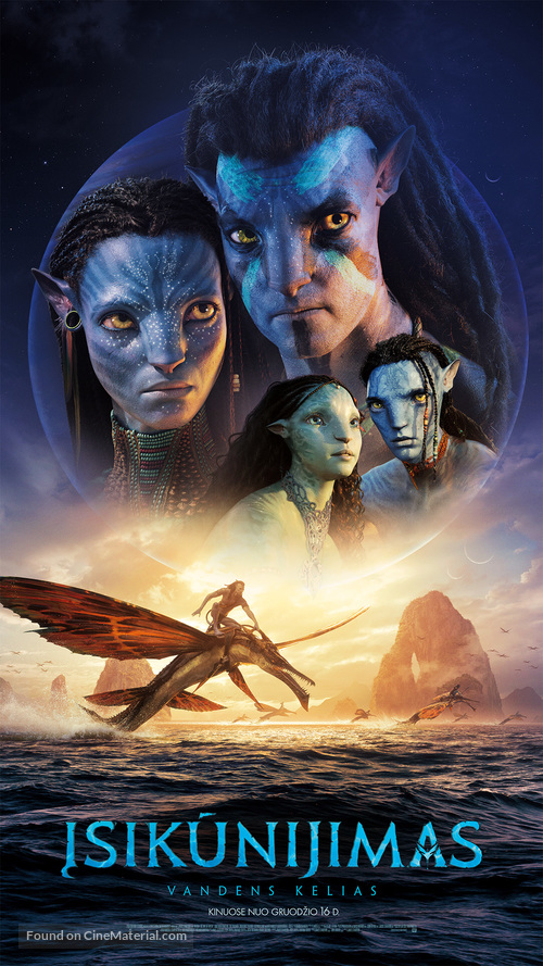 Avatar: The Way of Water - Lithuanian Movie Poster