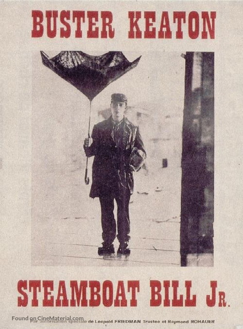 Steamboat Bill, Jr. - French Movie Poster
