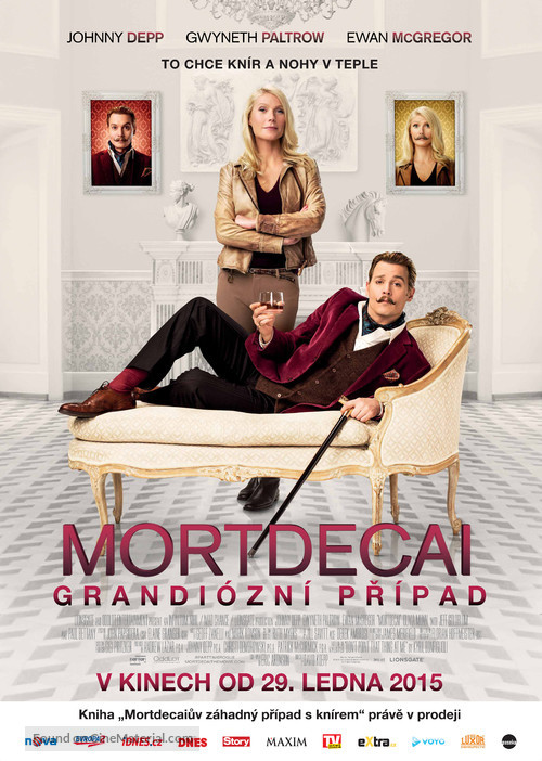 Mortdecai - Czech Movie Poster