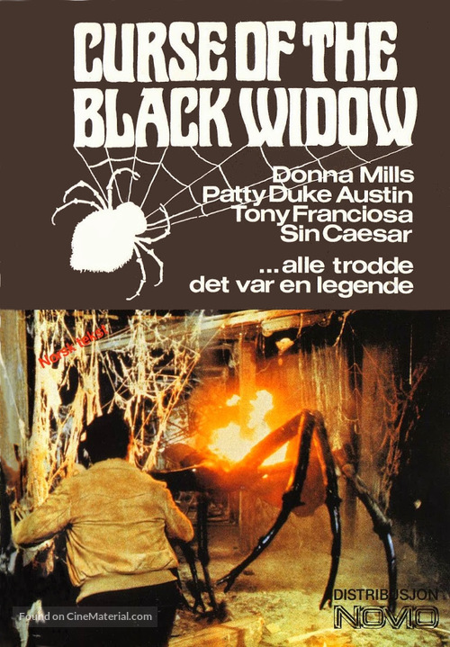 Curse of the Black Widow - Norwegian VHS movie cover