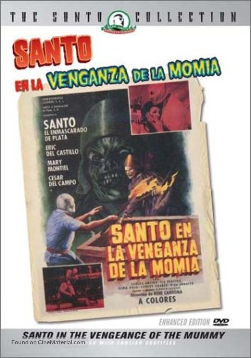 Santo en la venganza de la momia - DVD movie cover